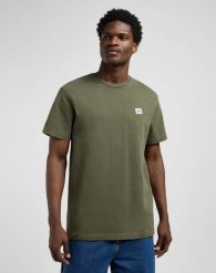 MESKA KOSZULKA LEE WW TEE OAK MOSS 112370492. Zielone t-shirty Lee, l, bez wzorów, bez kołnierzyka, bez ramiączek. Za 79.99 zł.