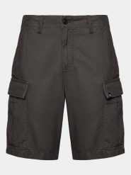 Element Szorty materiałowe Legion Cargo ELYWS00103 Czarny Regular Fit. Czarne szorty Element, m, bez wzorów, z bawełny. Za 329.99 zł.