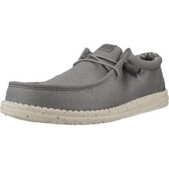 HeyDude Męskie Mokasyny Wally Stretch Canvas. Białe mokasyny Hey dude, bez wzorów, z materiału, bez obcasa, bez zapięcia. Za 179.00 zł.