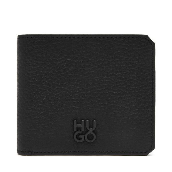 Portfel HUGO. Czarne portfele Hugo, bez wzorów. Za 269.99 zł.