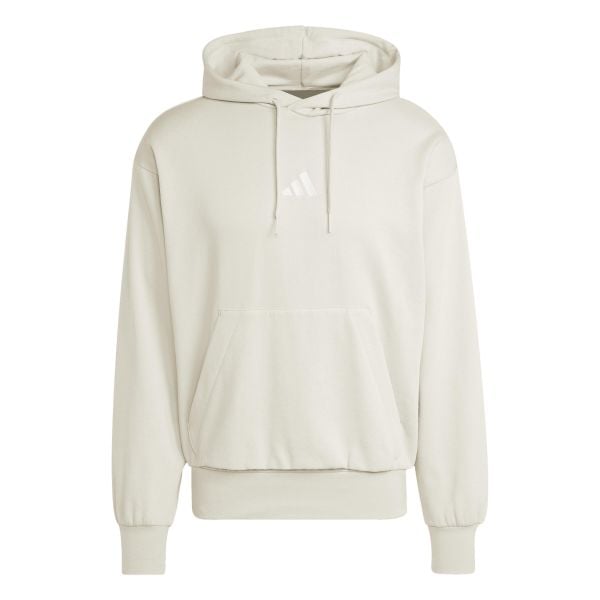 Bluza męska ADIDAS Essentials Feelcozy Fleece - beżowa. Brązowe bluzy z kapturem Adidas, m, bez wzorów, z bawełny, z kapturem. Za 178.99 zł.