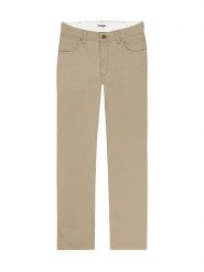 Wrangler Spodnie - Regular fit - w kolorze beżowym rozmiar: W30/L34. Brązowe spodnie materiałowe Wrangler, na co dzień, l, z aplikacjami, z materiału, klasyczne. Za 164.45 zł.