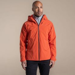 Kurtka turystyczna Craghoppers Ponsa. Brązowe kurtki przeciwdeszczowe Craghoppers, m, bez wzorów, bez kaptura. Za 543.10 zł.