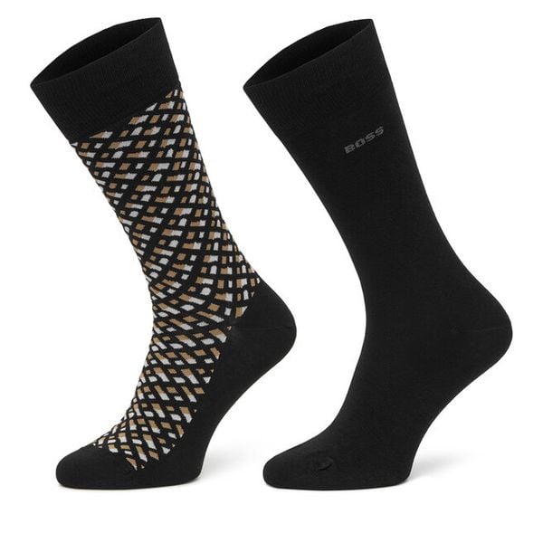 Skarpety długie BOSS. Czarne skarpety Boss, bez wzorów. Za 89.99 zł.