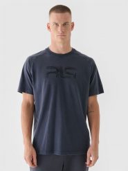 4F T-shirt oversize męski 4F x Robert Lewandowski - szary XXL. Szare t-shirty 4F, m, bez wzorów, z bawełny, bez kołnierzyka, bez ramiączek. W wyprzedaży za 59.99 zł.