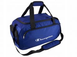 TORBA CHAMPION SPORTOWA 802391-BS003 na siłownię fitness trening basen. Niebieskie torby na ramię Champion, bez wzorów, z materiału, do ręki, małe, z nadrukiem, bez dodatków. Za 169.00 zł.