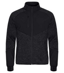 Clique Kurtka Haines z polaru i softshell – ciepła i praktyczna. Czarne kurtki CLIQUE, s, bez wzorów, z polaru, bez kaptura. Za 284.54 zł.