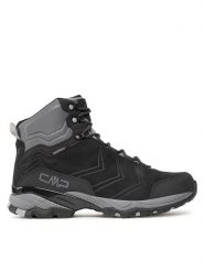 CMP Trekkingi Melnick Mid WP 3Q18587 Czarny. Czarne botki sznurowane CMP, bez wzorów, ze skóry, bez obcasa, bez zapięcia. Za 359.99 zł.