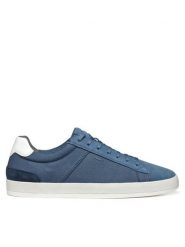 Geox Sneakersy U Serifos U55LSB 01022 C4005 Niebieski. Niebieskie buty sportowe casual Geox, bez wzorów, z materiału, bez zapięcia. Za 289.99 zł.