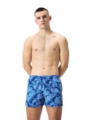 Speedo Szorty kąpielowe "Eco Dig" w kolorze niebiesko-błękitno-białym rozmiar: L. Białe krótkie spodenki sportowe Speedo, l, bez wzorów, z materiału. Za 140.20 zł.