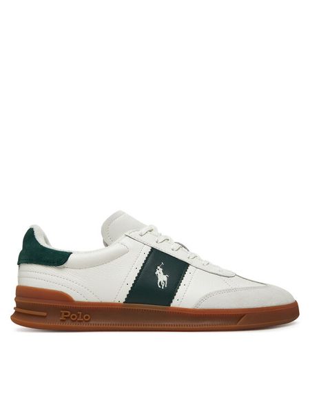Polo Ralph Lauren Sneakersy 809973706002 Biały. Białe buty sportowe casual Polo Ralph Lauren, bez wzorów, ze skóry, bez zapięcia. Za 479.99 zł.