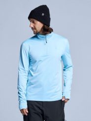 Bluza narciarska - Męska - Arctic 2.0 - Ice Blue. Niebieskie bielizna termoaktywna POEDERBAAS, na zimę, m, bez wzorów, z elastanu, bez ramiączek, na golfa. Za 177.72 zł.