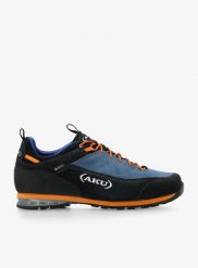 Buty trekkingowe męskie AKU Link GTX. Niebieskie buty turystyczne Aku, bez wzorów, z gore-texu, przed kostkę, bez zapięcia, trekkingowe, gore-tex. Za 775.49 zł.