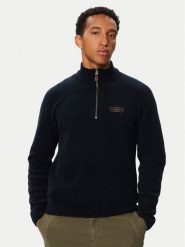 Aeronautica Militare Sweter 262MA1672UL00954 Granatowy Regular Fit. Niebieskie swetry rozpinane Aeronautica Militare, m, bez wzorów, z bawełny, bez kołnierzyka, bez ramiączek. Za 894.99 zł.
