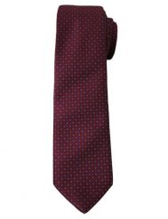 Stylowy Krawat Męski w Drobny, Oryginalny Wzór - 6 cm - Alties, Ciemny Bordowy. Czerwone krawaty i muchy Alties, bez wzorów, z tkaniny. Za 49.00 zł.