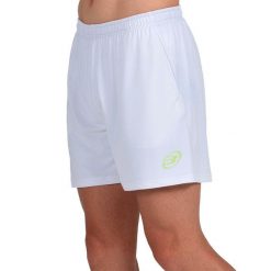 Krótkie białe spodenki sportowe Bullpadel. Czarne krótkie spodenki sportowe bullpadel, s, bez wzorów, z materiału. Za 244.05 zł.