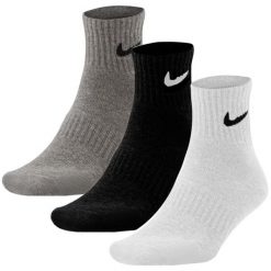 Skarpety Nike Everyday Cushioned Ankle 3 pary - roz. 42/46. Czarne skarpety Nike, bez wzorów, z bawełny. Za 63.99 zł.