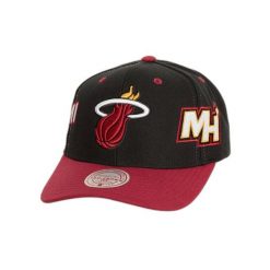 Czapka z daszkiem Mitchell & Ness Overbite Pro Miami Heat. Czarne czapki z daszkiem Mitchell & Ness, bez wzorów. Za 221.00 zł.