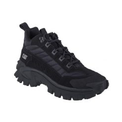 Buty sportowe Sneakersy męskie, Caterpillar Intruder Mid. Czarne buty sportowe casual CATerpillar, bez wzorów, z nubiku, bez zapięcia. Za 499.99 zł.