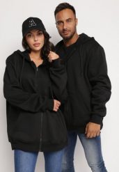 Czarna Bluza z Kapturem Kassica. Czarne bluzy Born2be, m, bez wzorów, z dzianiny, z kapturem. W wyprzedaży za 72.24 zł.