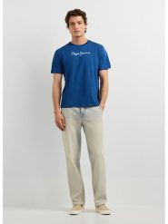 Pepe Jeans Koszulka "Eggo" w kolorze niebieskim rozmiar: M. Niebieskie bezrękawniki Pepe Jeans, m, bez wzorów, z bawełny, bez kołnierzyka, bez ramiączek. Za 74.46 zł.