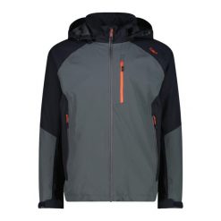 Kurtka przeciwdeszczowa męska CMP Fayro Jacket. Czarne kurtki narciarskie i snowboardowe CMP, na zimę, m, bez wzorów, bez kaptura. Za 384.99 zł.