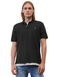 Marc O'Polo Polo B21223053092 Czarny Regular Fit. Czarne koszulki polo Marc O'Polo, m, bez wzorów, z bawełny, bez kołnierzyka, bez ramiączek. Za 159.99 zł.