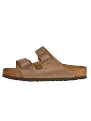Birkenstock Skórzane klapki "Arizona" w kolorze jasnobrązowym rozmiar: 37. Brązowe klapki Birkenstock. Za 468.45 zł.