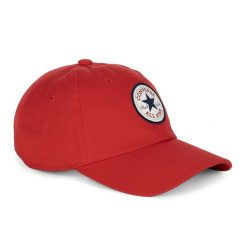 Czapka z daszkiem Converse All Star Patch Baseball. Czerwone czapki z daszkiem Converse, bez wzorów. Za 95.99 zł.