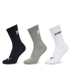 Zestaw 3 par wysokich skarpet unisex Puma. Skarpety Puma, bez wzorów. Za 89.99 zł.