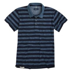 Koszulka polo w kolorze niebieskim ze wzorem. Koszulki polo sportowe marki Pepe Jeans. W wyprzedaży za 149.95 zł.