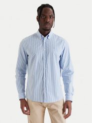 BOSS Koszula H-Liam 50562048 Błękitny Regular Fit. Niebieskie koszule Boss, l, bez wzorów, z bawełny, bez kołnierzyka, bez ramiączek. Za 629.99 zł.