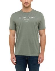 Męski T-Shirt Mustang Style Austin Agave Green 1016867 6473. Zielone t-shirty Mustang, l, bez wzorów, bez kołnierzyka, bez ramiączek. Za 39.99 zł.