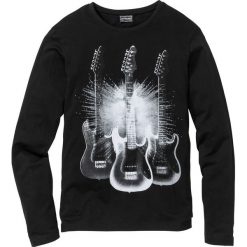 Shirt z długim rękawem Slim Fit bonprix czarny. Bluzki z długim rękawem marki ASICS. Za 49.99 zł.