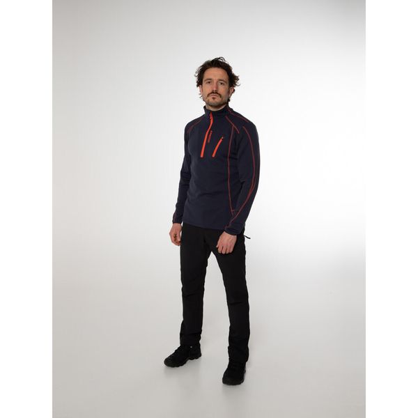 Koszulka męska Protest HUMANS 1/4 zip top. Czarne bluzy Protest, m, bez wzorów, bez kaptura. W wyprzedaży za 168.99 zł.