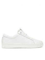 Calvin Klein Sneakersy Low Top Lace Up Lth HM0HM01971 Biały. Białe buty sportowe casual CALVIN KLEIN, bez wzorów, ze skóry, bez zapięcia. Za 649.99 zł.