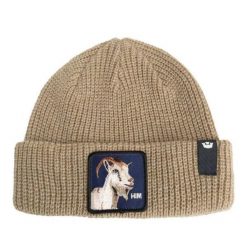 Czapka Beanie Goorin Bros The Him Beżowa. Brązowe czapki zimowe Goorin Bros, bez wzorów. Za 181.89 zł.