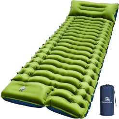 Samopompująca mata do spania. Czarne piżamy TRAVELHAWK, l, bez wzorów, z materiału, bez ramiączek. Za 47.95 zł.