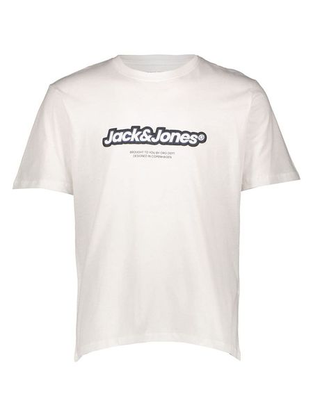 Jack & Jones Koszulka "Vesterbro Newton" w kolorze kremowym rozmiar: S. Brązowe bezrękawniki Jack & Jones, s, bez wzorów, z bawełny, bez kołnierzyka, bez ramiączek. Za 52.92 zł.