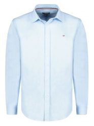 Geographical Norway Koszula "Zac" - Regular fit - w kolorze błękitnym rozmiar: S. Niebieskie koszule Geographical Norway, s, bez wzorów, bez kołnierzyka, bez ramiączek. Za 70.41 zł.