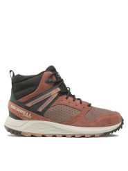 Merrell Trekkingi Wildwood Sb Mid Wp J067299 Brązowy. Brązowe buty trekkingowe Merrell, bez wzorów, ze skóry, bez zapięcia. Za 339.99 zł.