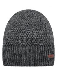 Barts Czapka "Noar" w kolorze szarym rozmiar: onesize. Szare czapki zimowe Barts, z aplikacjami, ze splotem. Za 69.91 zł.