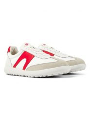 Camper Sneakersy w kolorze biało-beżowo-czerwonym rozmiar: 39. Białe buty sportowe casual Camper, bez wzorów, bez zapięcia. Za 254.14 zł.