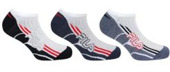 Skarpetki Fila 3-pak Sneaker Biało-Granatowy 39-42. Niebieskie skarpety 661, bez wzorów, z bawełny. Za 54.31 zł.