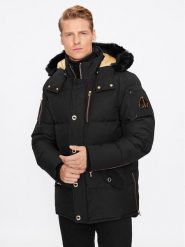 Moose Knuckles Kurtka puchowa Gold 3Q Jacket Sharling M32MJ128GS Czarny Regular Fit. Czarne kurtki Moose Knuckles, m, bez wzorów, z bawełny, bez kaptura. Za 4,299.00 zł.