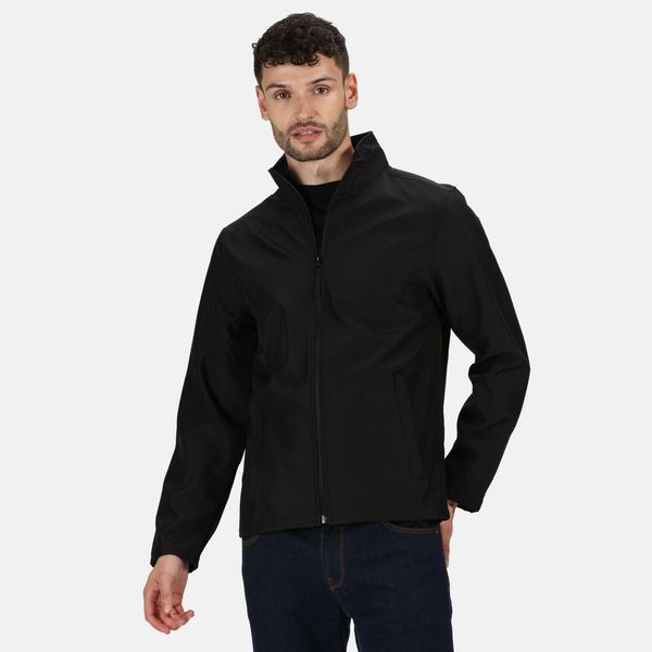 Kurtka Softshellowa Męska Lekka. Czarne kurtki Regatta, l, bez wzorów, z jersey, bez kaptura. Za 248.99 zł.