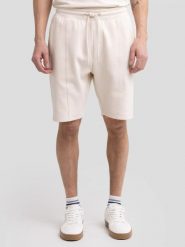 Szorty męskie dresowe kremowe Wladorsh 103/ Wlador 103. Białe krótkie spodenki sportowe BIG STAR, l, bez wzorów, z bawełny. Za 159.99 zł.