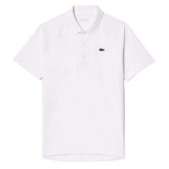 Lacoste Dh3201 Polo Shirt. Białe koszulki polo LACOSTE, bez wzorów, bez kołnierzyka, bez ramiączek. W wyprzedaży za 328.70 zł.
