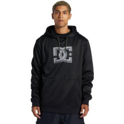 Bluza z kapturem DC Shoes SNOWSTAR - TECHNICAL FLEECE, Mężczyźni. Czarne bluzy DC Shoes, m, bez wzorów, z poliesteru, z kapturem. Za 490.00 zł.