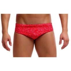Kąpielówki męskie Funky Trunks Hot Coals - slipy. Czerwone kąpielówki Funky Trunks, m, bez wzorów. Za 139.00 zł.
